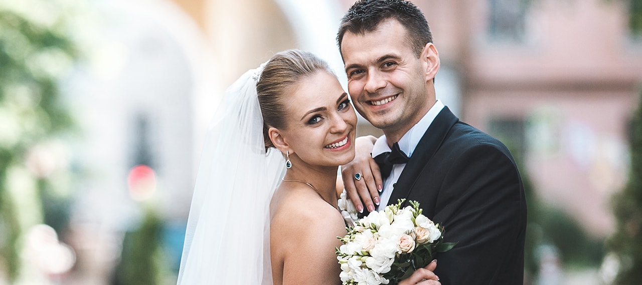 Bride and groom