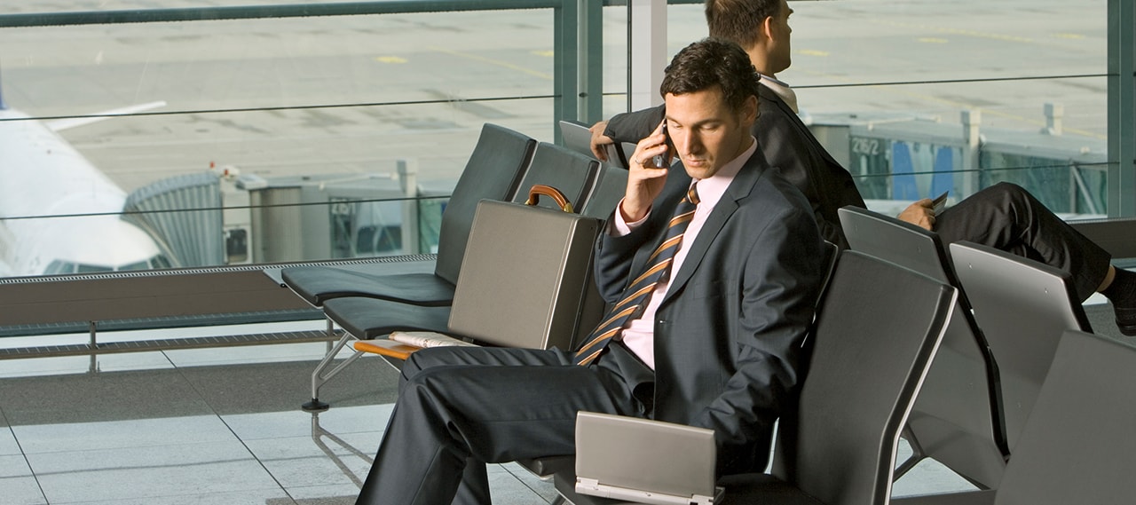 Business Traveler at airport